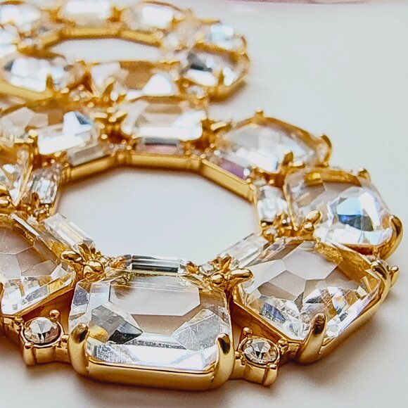 NWT J.CREW Faceted-crystal hoop earrings - Picture 5 of 11